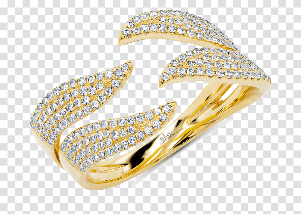 Double Split Yellow Gold Diamond Ring Ring, Jewelry, Accessories, Accessory, Brooch Transparent Png