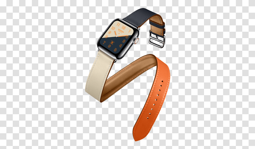 Double Tour Orange Craie Indigo Capecod 12 Apple Watch Series, Strap, Wristwatch Transparent Png