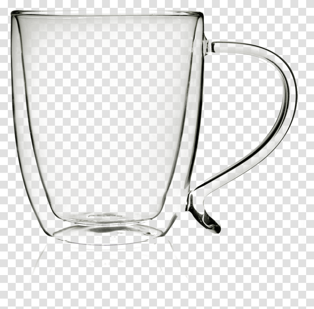 Double Wall 16 Oz Clear Mug Background, Glass, Jug, Goblet, Stein Transparent Png