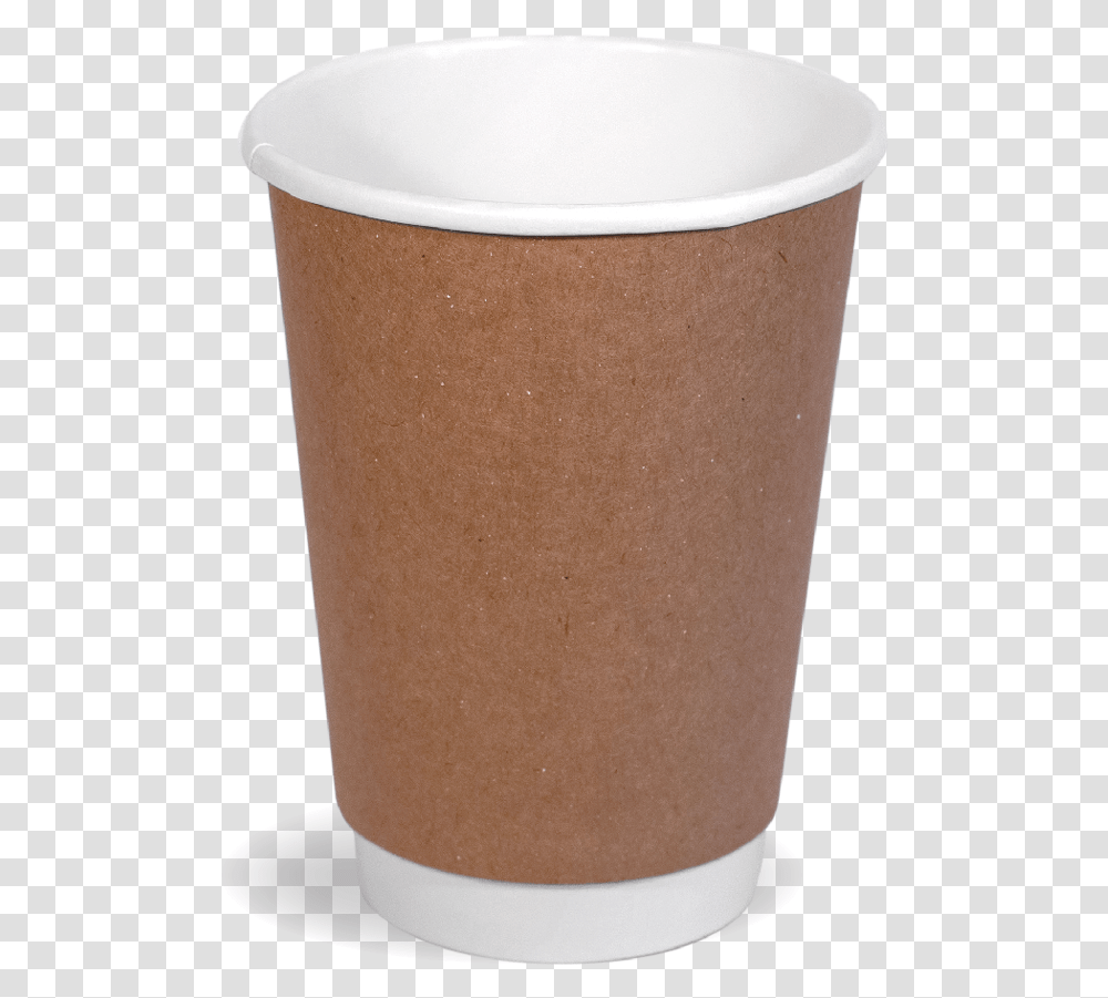Double Walled Kraft Cups Cup Cup, Milk, Beverage, Drink, Coffee Cup Transparent Png