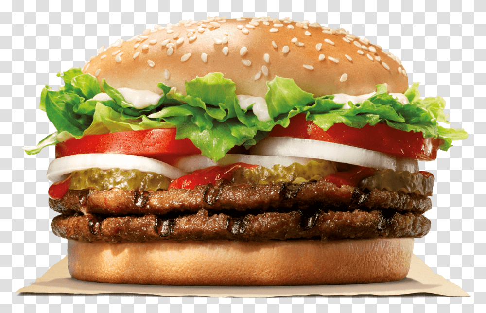 Double Whopper Burger King, Food, Hot Dog Transparent Png