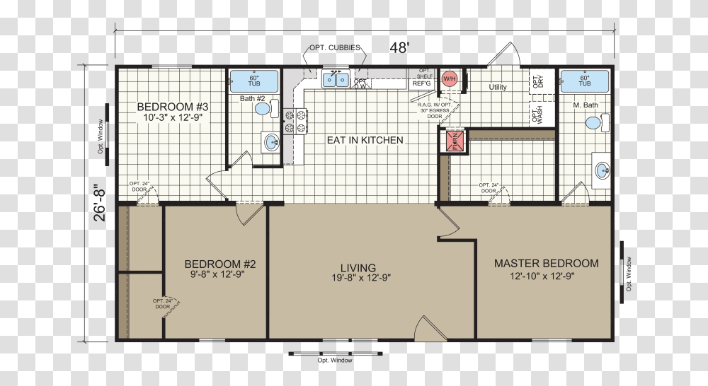 Double Wide Mobile Home Floor Plan Mobile Home Floor Plans, Diagram, Plot, Road Transparent Png