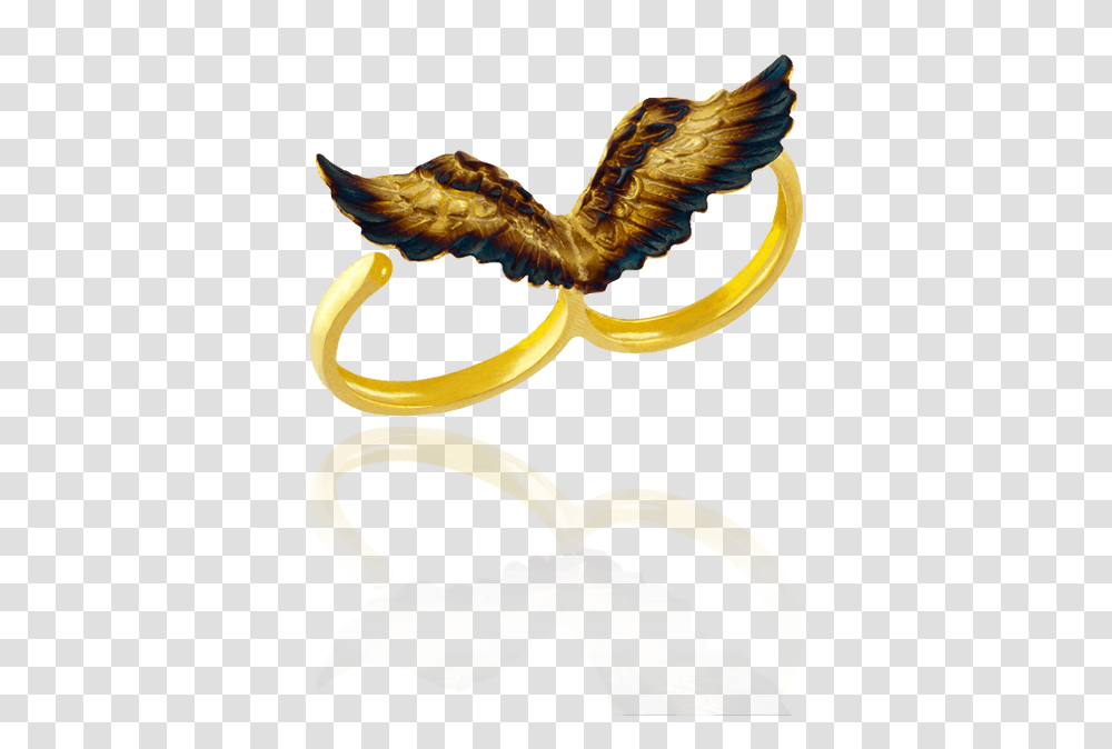 Double Wing Ring With Ember Detail Illustration, Snake, Reptile, Animal, Food Transparent Png