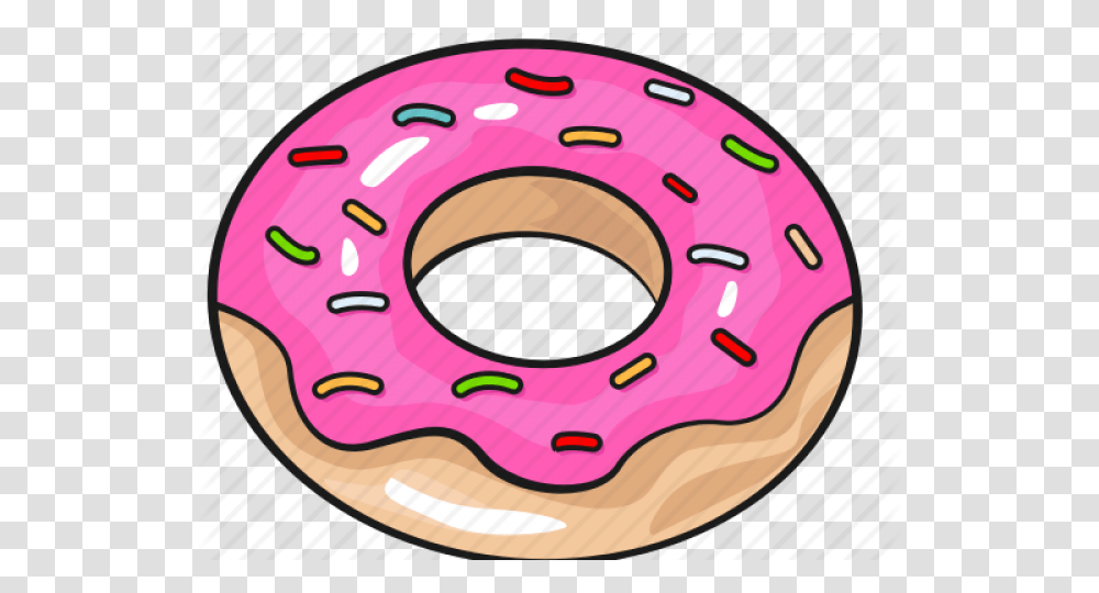 Doughnut Cartoon, Pastry, Dessert, Food, Donut Transparent Png