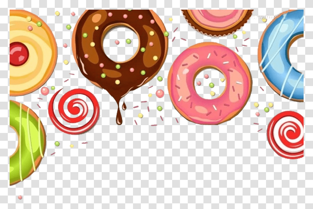Doughnut Chocolate Dessert Cake Donut Birthday Invitation Template, Pastry, Food, Sweets, Confectionery Transparent Png