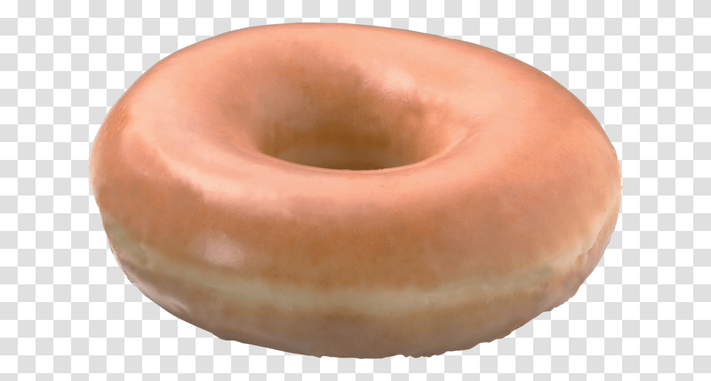 Doughnut Clipart One Krispy Kreme Glazed Donut, Bread, Food, Bagel, Sweets Transparent Png