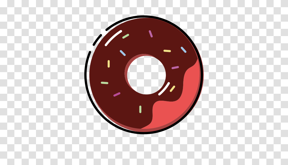 Doughnut Fill Flat Icon With And Vector Format For Free, Pastry, Dessert, Food, Donut Transparent Png