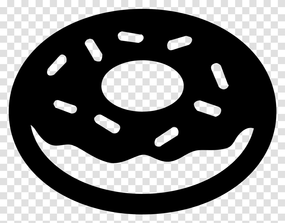 Doughnut Icon Free Download Donut Vector Black And White, Gray, World Of Warcraft Transparent Png