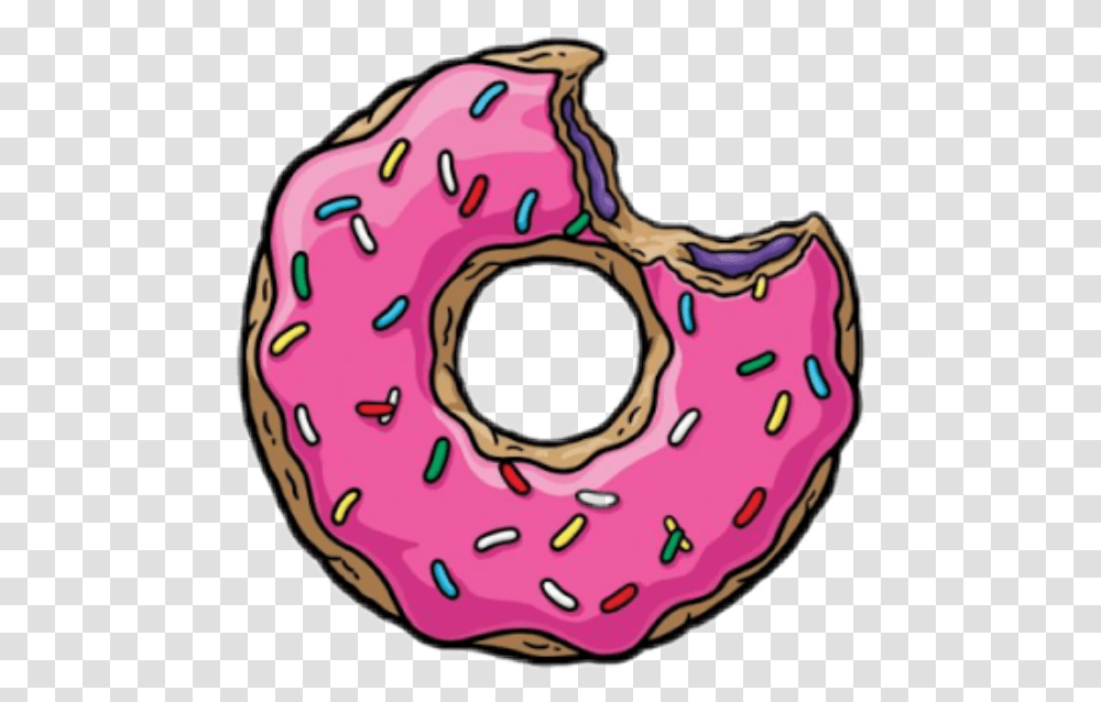 Doughnut Simpsons Donut 573x577 Donut, Pastry, Dessert, Food, Sweets Transparent Png