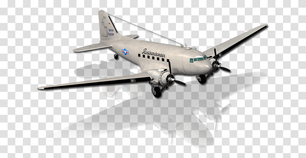 Douglas Dc 3, Airplane, Aircraft, Vehicle, Transportation Transparent Png