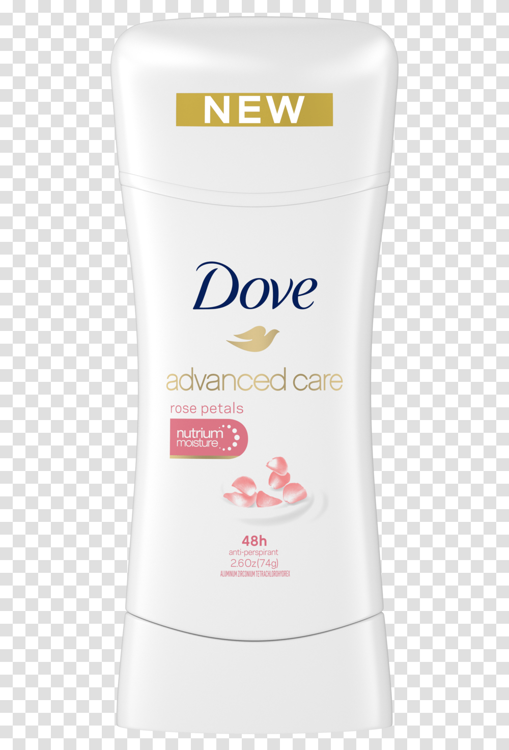Dove Advanced Care Antiperspirant Deodorant Rose Petals Dove, Bottle, Sunscreen, Cosmetics, Refrigerator Transparent Png