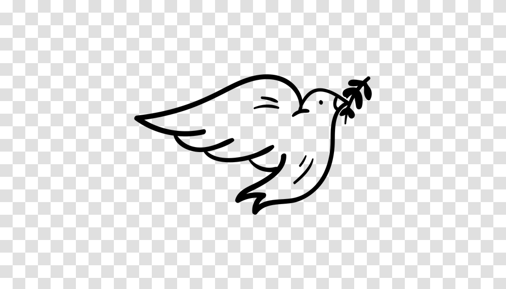 Dove And Olive Branch Doodle, Gray, World Of Warcraft Transparent Png