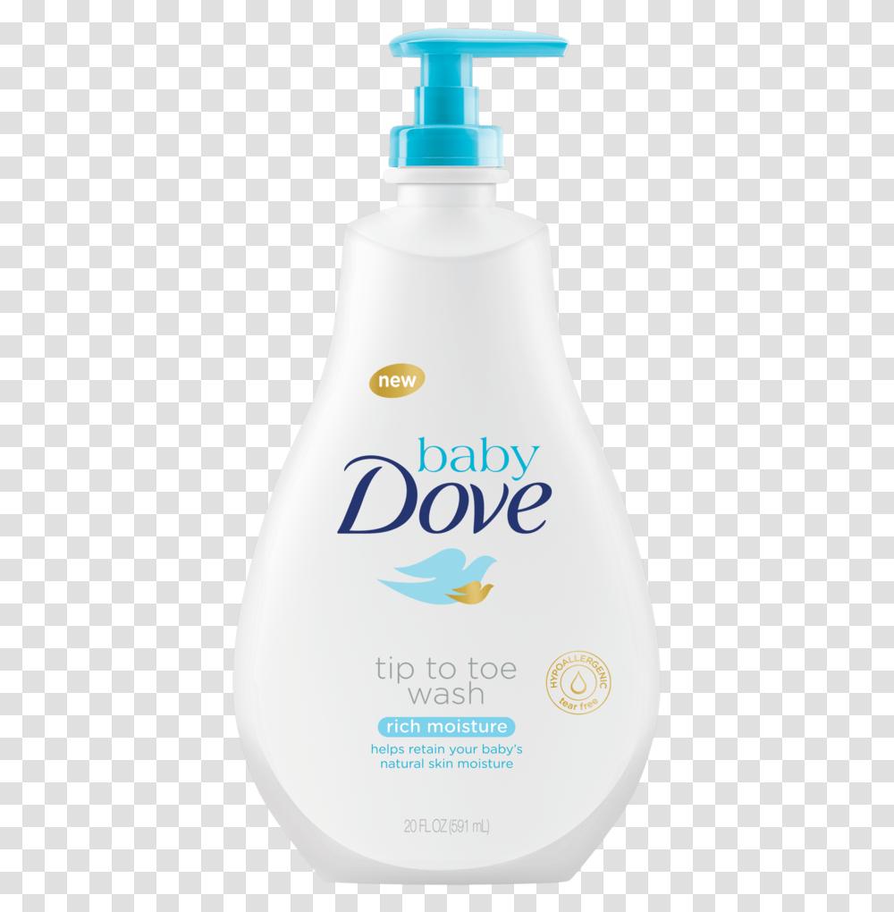 Dove Baby Sensitive Skin Body Wash, Bottle, Shampoo, Milk, Beverage Transparent Png