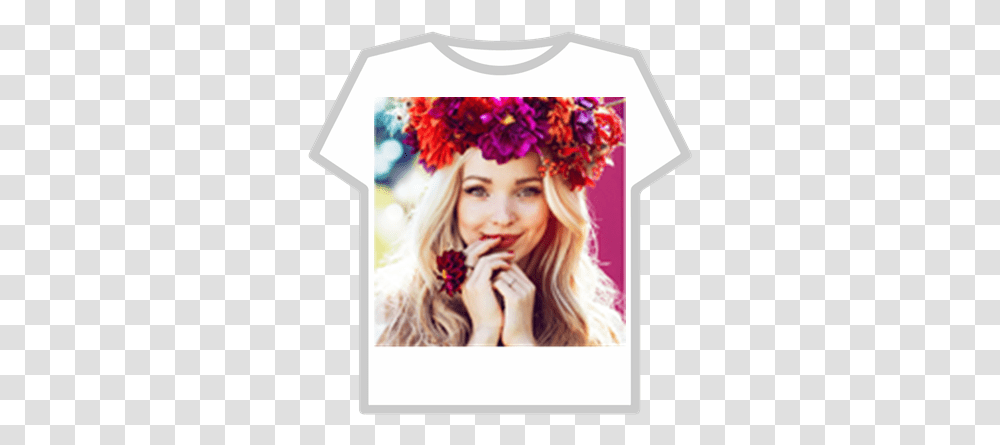 Dove Cameron Roblox Dove Cameron Flower Crown, Person, Clothing, Hair, Female Transparent Png