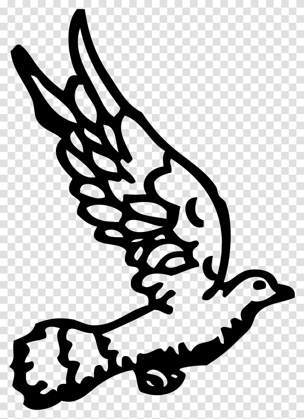 Dove Clipart, Stencil, Eagle, Bird, Animal Transparent Png