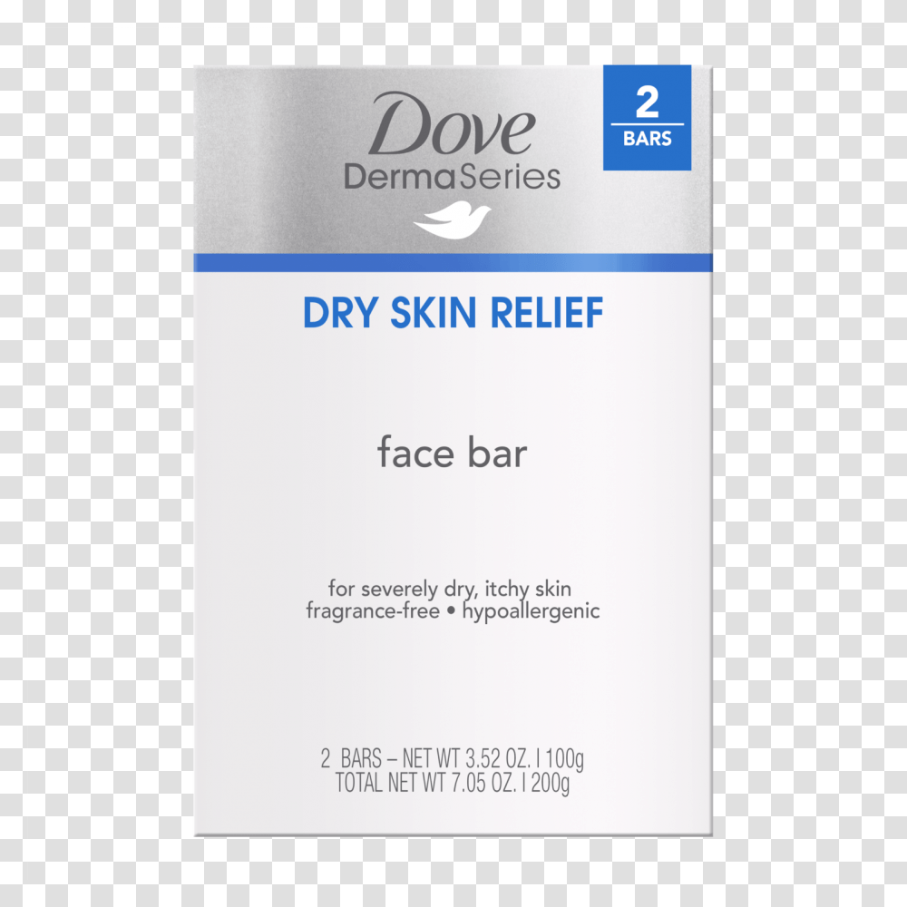 Dove Dermaseries Dry Skin Relief Face Bar, Poster, Advertisement, Paper Transparent Png