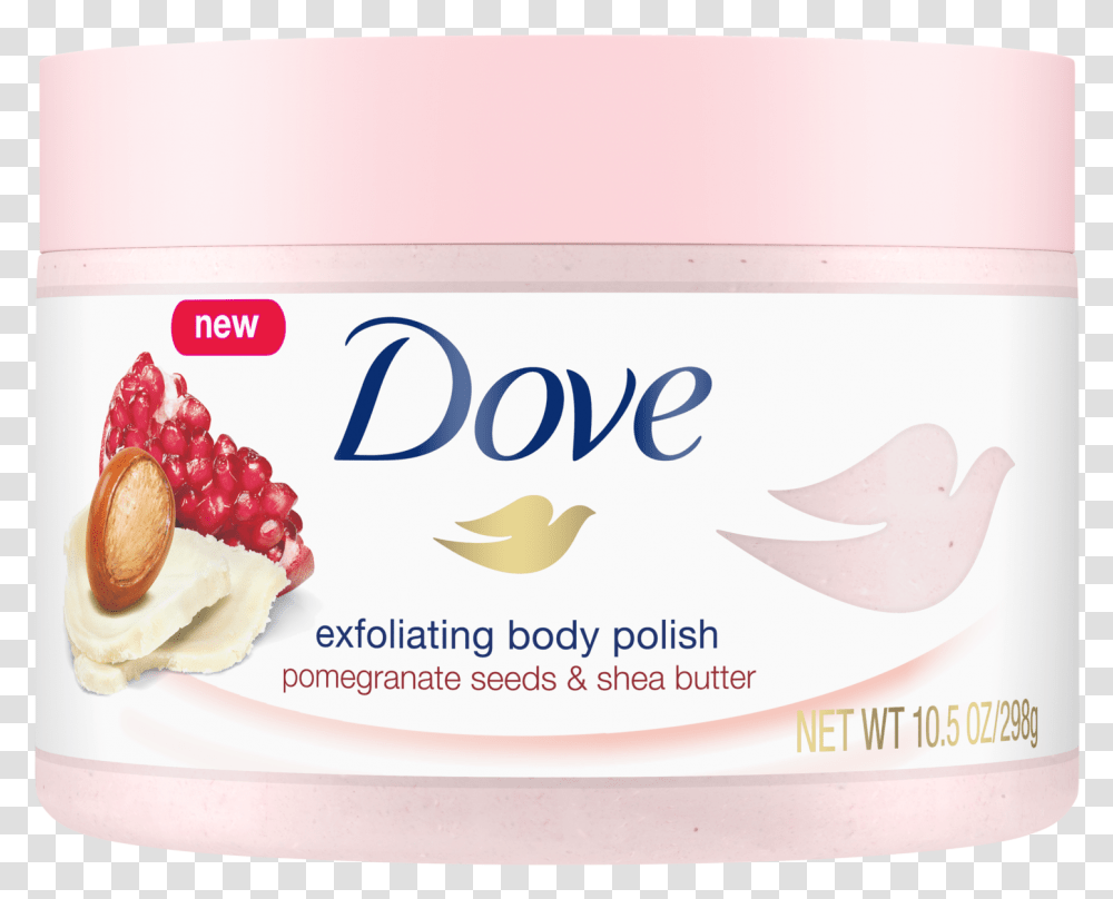 Dove Exfoliating Body Polish, Dessert, Food, Plant, Cream Transparent Png