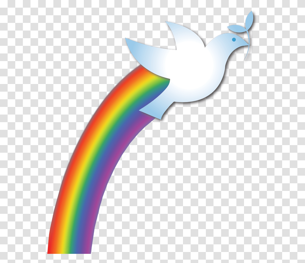 Dove Free On Dumielauxepices Rainbow With Dove Clipart, Axe, Blow Dryer, Racket, Light Transparent Png