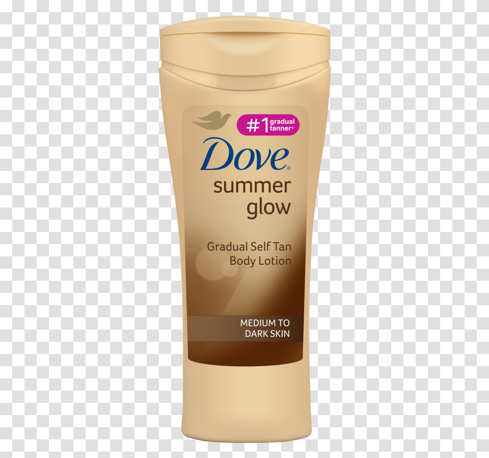 Dove Gradual Tan Medium To Dark, Bottle, Sunscreen, Cosmetics, Milk Transparent Png