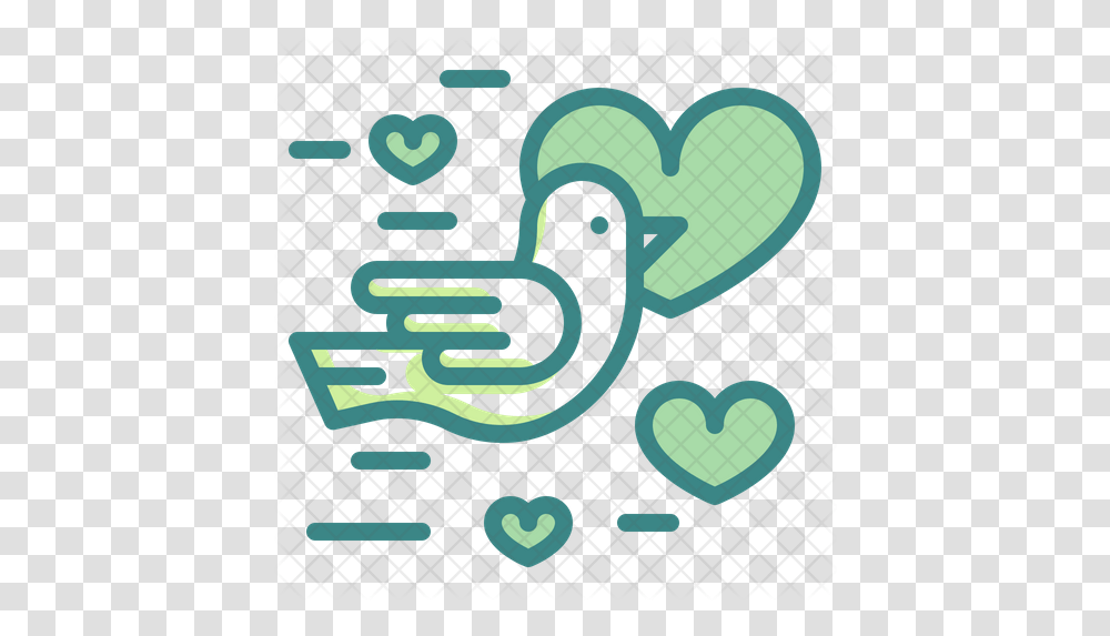 Dove Icon Heart, Text, Number, Symbol, Alphabet Transparent Png