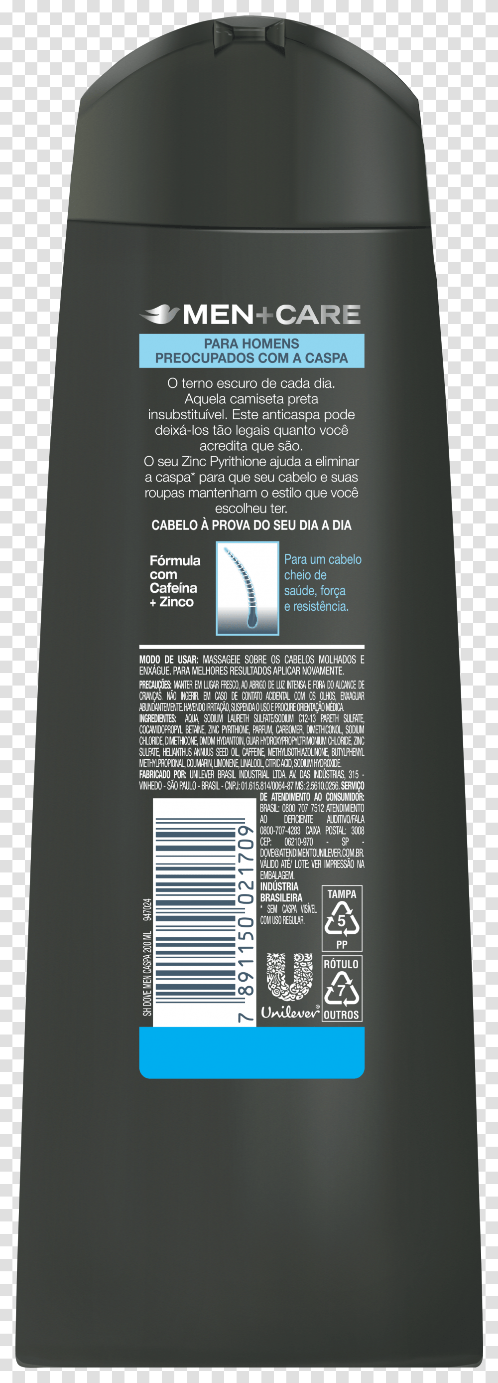 Dove Men Care Shampoo Anticaspa 200ml Label Transparent Png