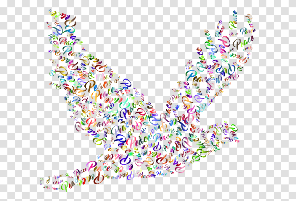 Dove Of Peace Background, Paper, Confetti Transparent Png