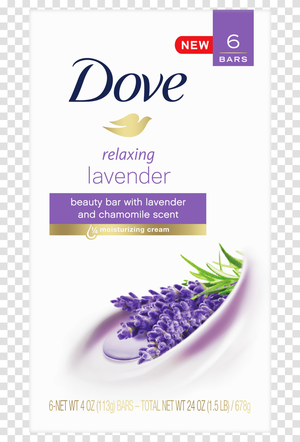 Dove Purely Pampering Relaxing Lavender Beauty Bar Dove Beauty Bar Shea, Plant, Flower, Blossom Transparent Png