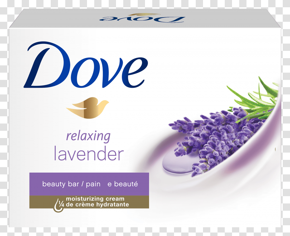 Dove Relaxing Lavender Bar Soap Transparent Png