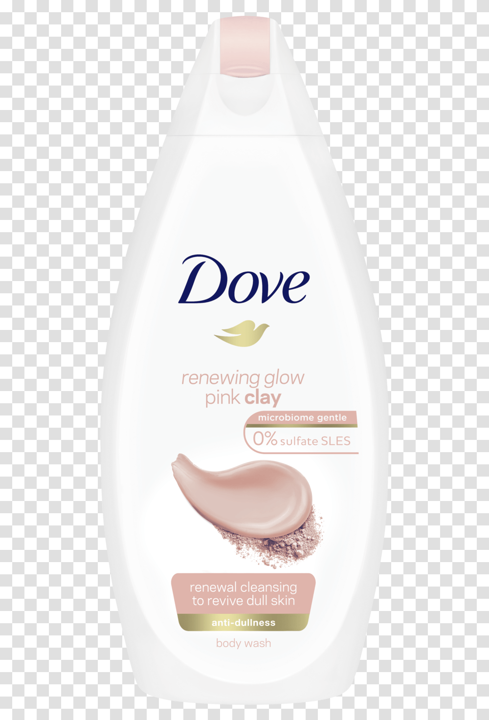 Dove Renewing Glow Pink Clay Body Wash Dove Clay Body Wash, Bottle, Shampoo, Lotion Transparent Png