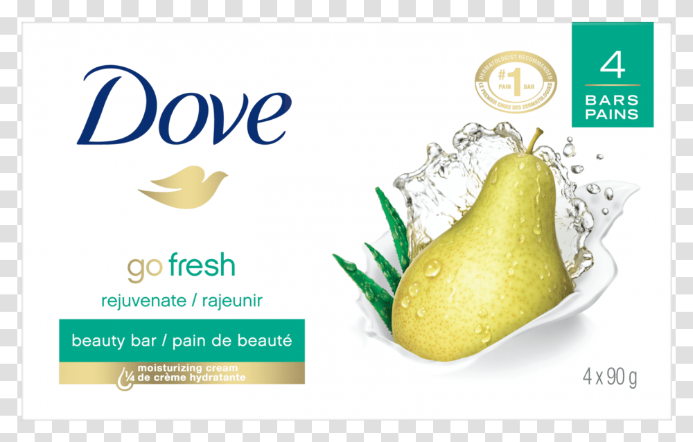 Dove Soap Go Fresh, Pear, Fruit, Plant, Food Transparent Png