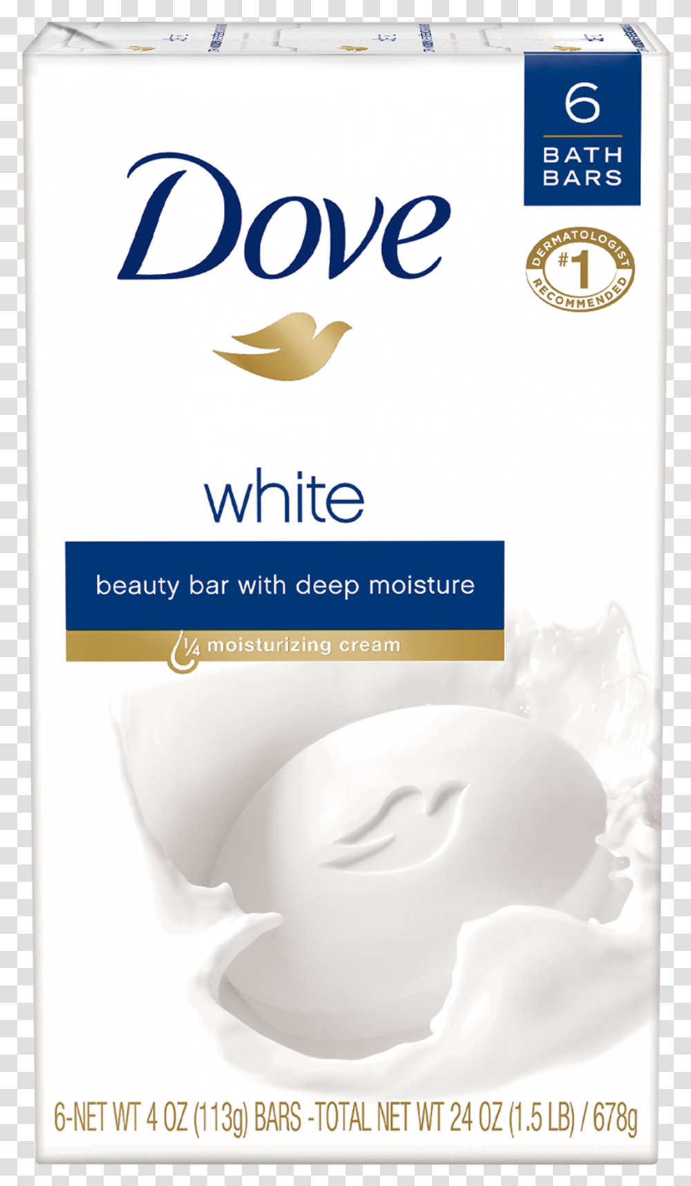 Dove White Beauty Bar Dove 6 Bar Soap, Dessert, Food, Cream, Creme Transparent Png