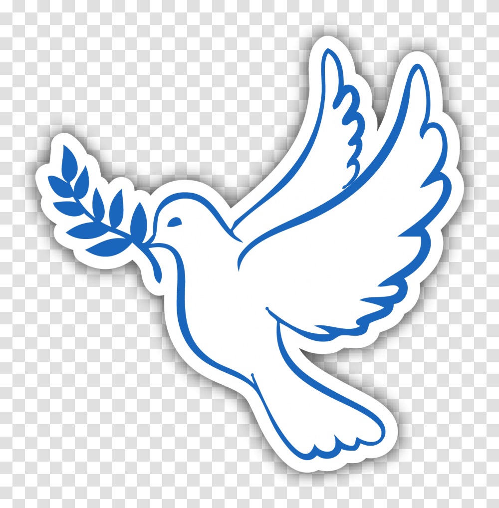 Doves As Symbols Baptism Holy Spirit First Communion Stickers Del Espiritu Santo, Jay, Bird, Animal, Blue Jay Transparent Png