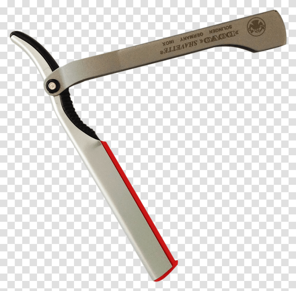 Dovo Silver Shavette Straight Razor Metalworking Hand Tool, Weapon, Weaponry, Axe, Blade Transparent Png
