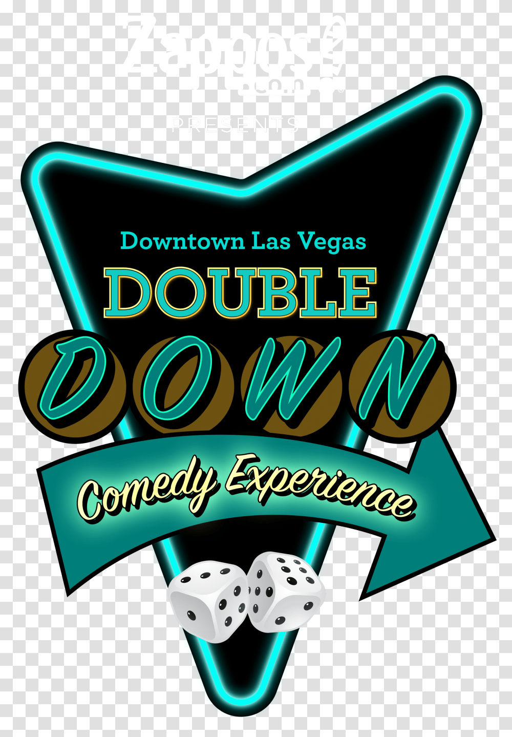 Dowble Down Comedy Logo Graphic Design, Advertisement, Flyer, Poster, Paper Transparent Png