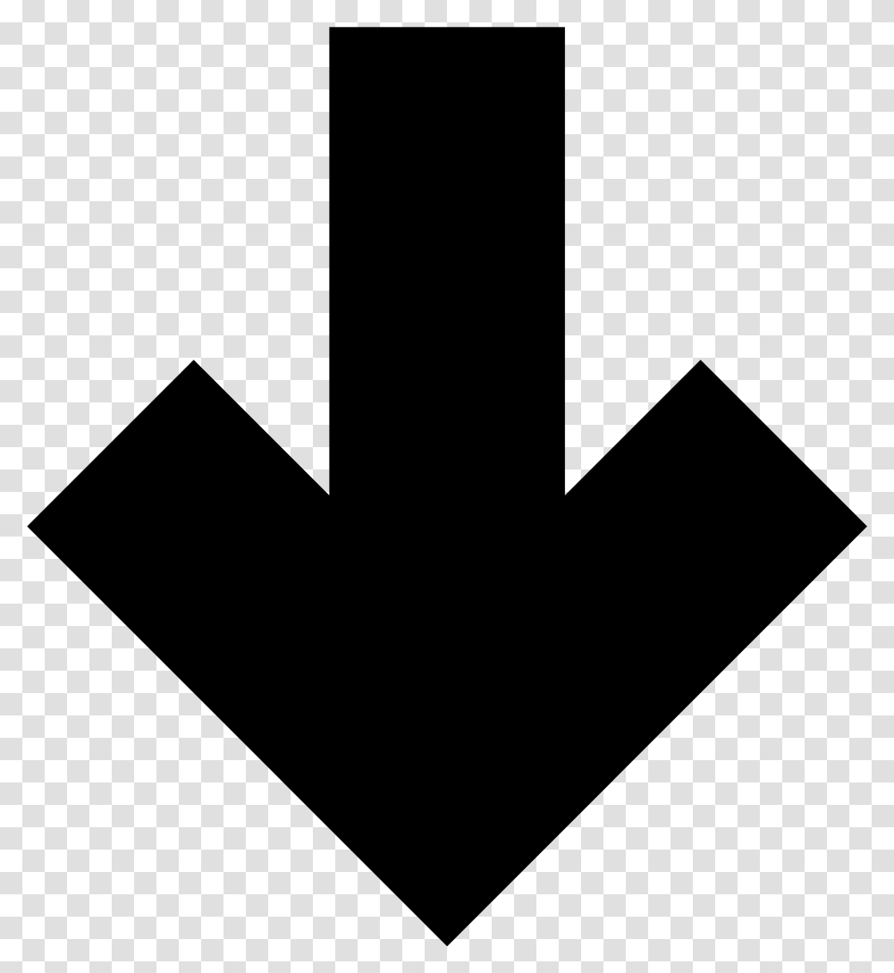 Down Arrow, Gray Transparent Png