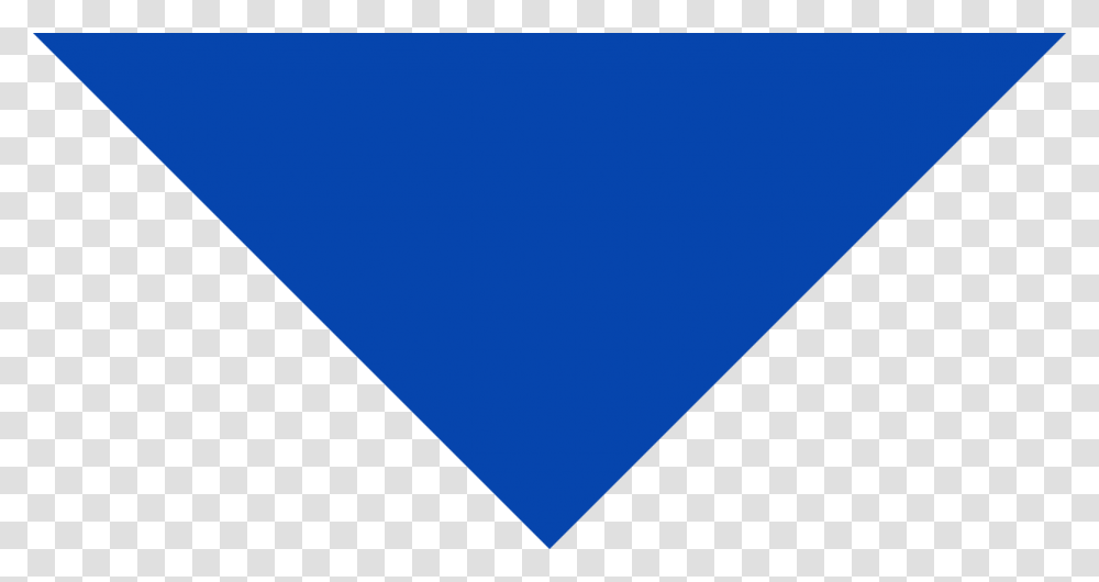 Down Arrow Image Blue, Triangle, Sweets, Food, Confectionery Transparent Png