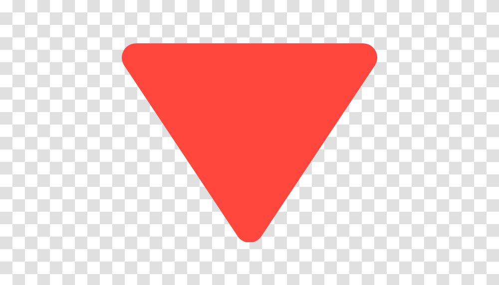 Down Pointing Red Triangle Emoji For Facebook Email Sms Id, Business Card, Paper, Plectrum Transparent Png