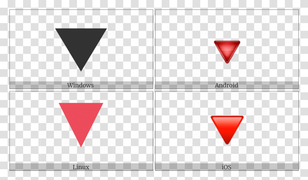 Down Pointing Red Triangle On Various Operating Systems Emblem, Label, Logo Transparent Png