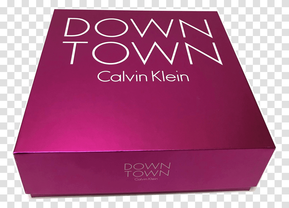 Down Town By Calvin Klein Eau De Parfum Spray Box, Book, Alphabet, Advertisement Transparent Png