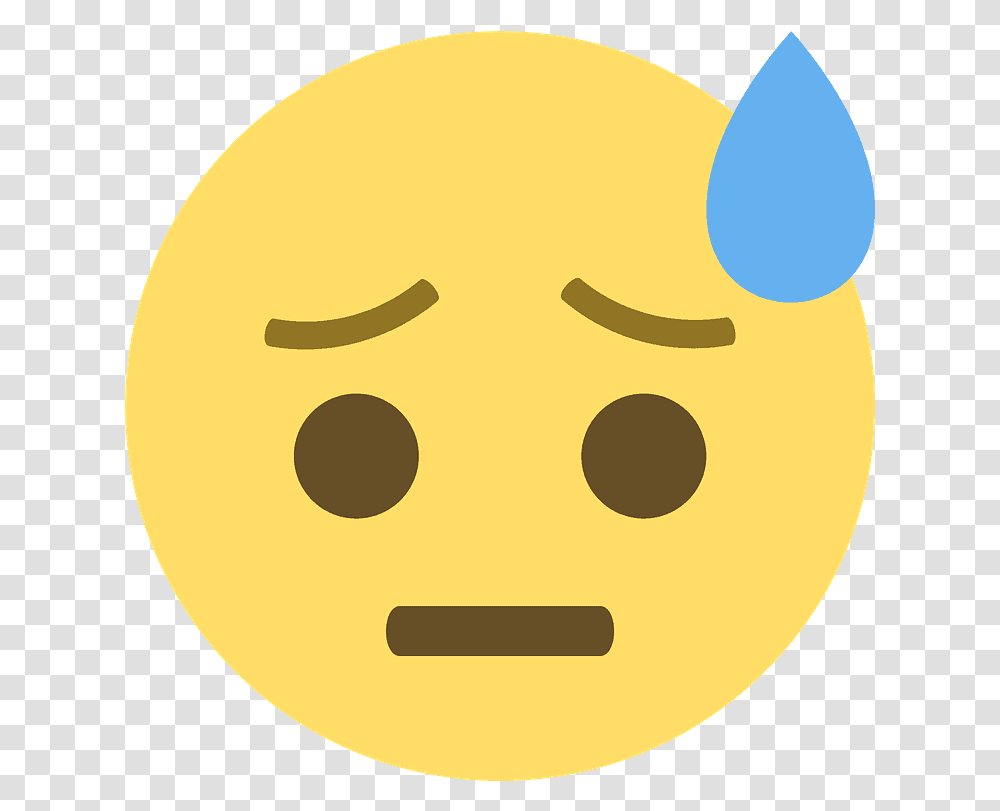 Downcast Face With Sweat Emoji Clipart People Who Overthink Meme Food Label Crowd Transparent Png Pngset Com