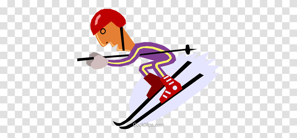 Downhill Skier Royalty Free Vector Clip Art Illustration, Plot Transparent Png