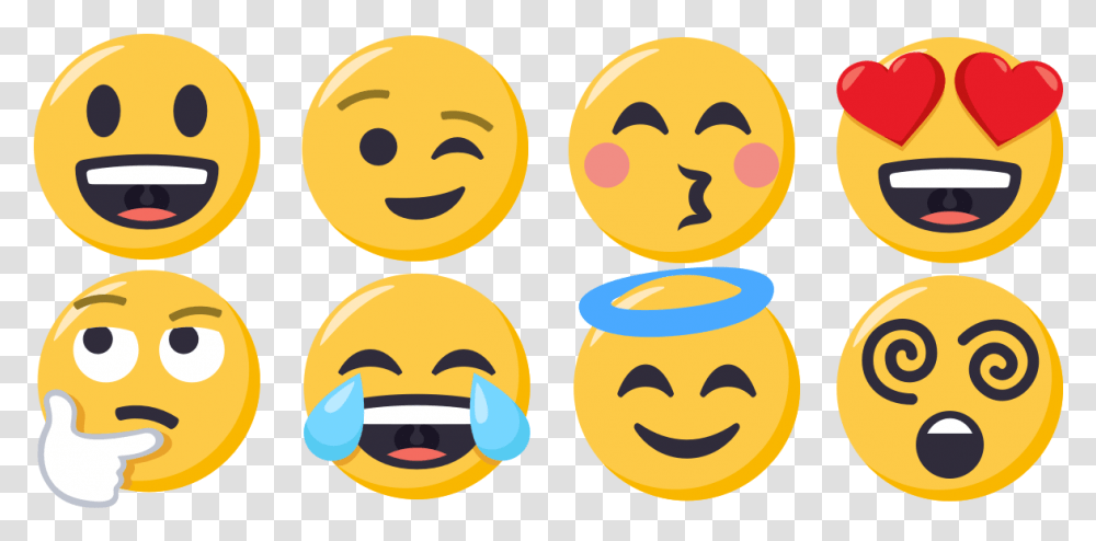Download 0 Smileys Are Here Heart Eyes Emoji Drinking Emojione, Text, Halloween, Label, Pac Man Transparent Png