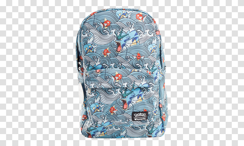 Download 1 Of Pokemon Gyarados Magikarp Waves Backpack Laptop Bag, Rug, Pattern, Clothing, Apparel Transparent Png