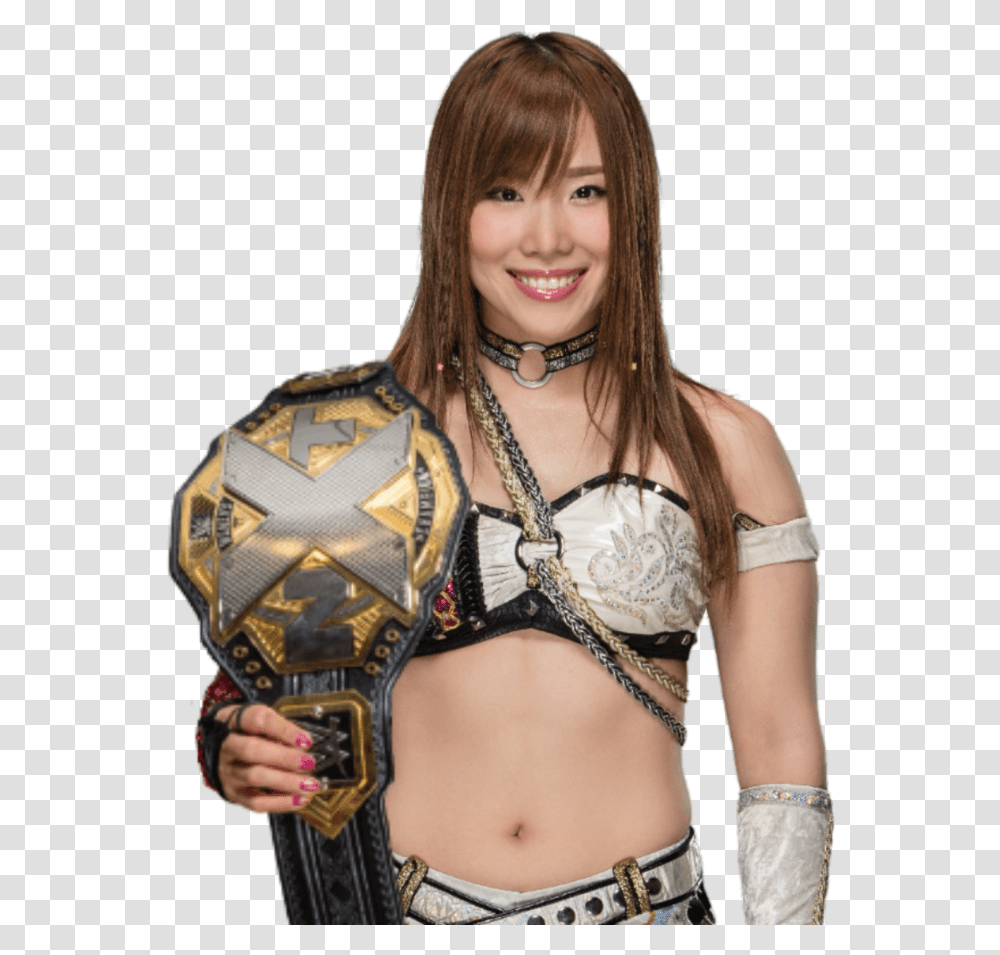 Download 1 Reply 0 Retweets 5 Likes Asuka Nxt Women's Kairi Sane Nxt Championship, Costume, Person, Necklace, Accessories Transparent Png