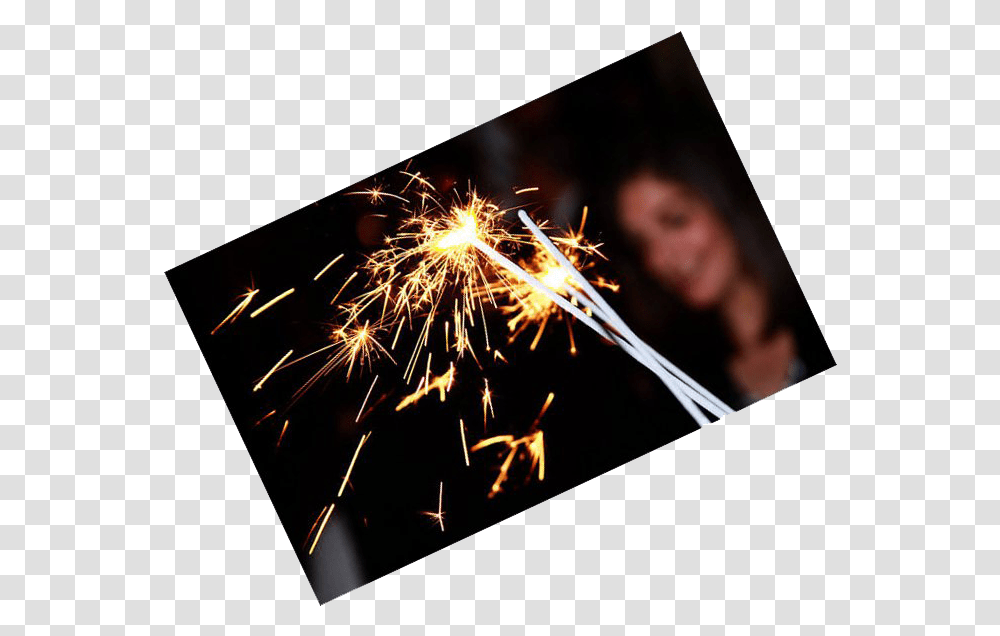 Download 10 Inch Gold Wire Sparkler Fireworks, Nature, Outdoors, Person, Human Transparent Png