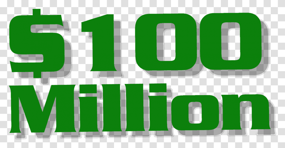 Download 100 Million Dollars Clip Art, Word, Text, Number, Symbol Transparent Png