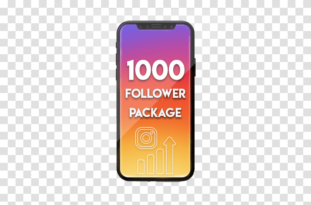 Download 1000 Real Instagram Followers Iphone Full Size Iphone, Mobile Phone, Electronics, Cell Phone, Bottle Transparent Png