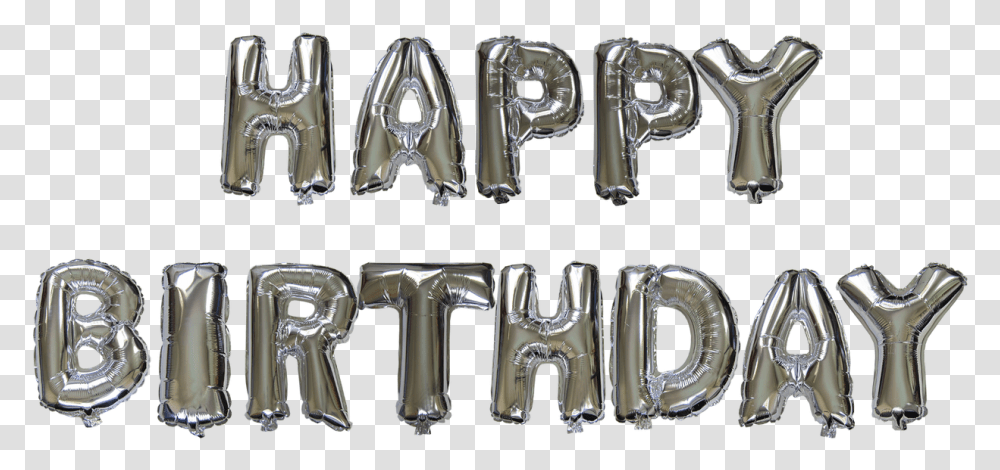 Download 14 Inch Alphabet Balloons Set Happy Birthday Foil Balloon, Text, Number, Symbol, Accessories Transparent Png