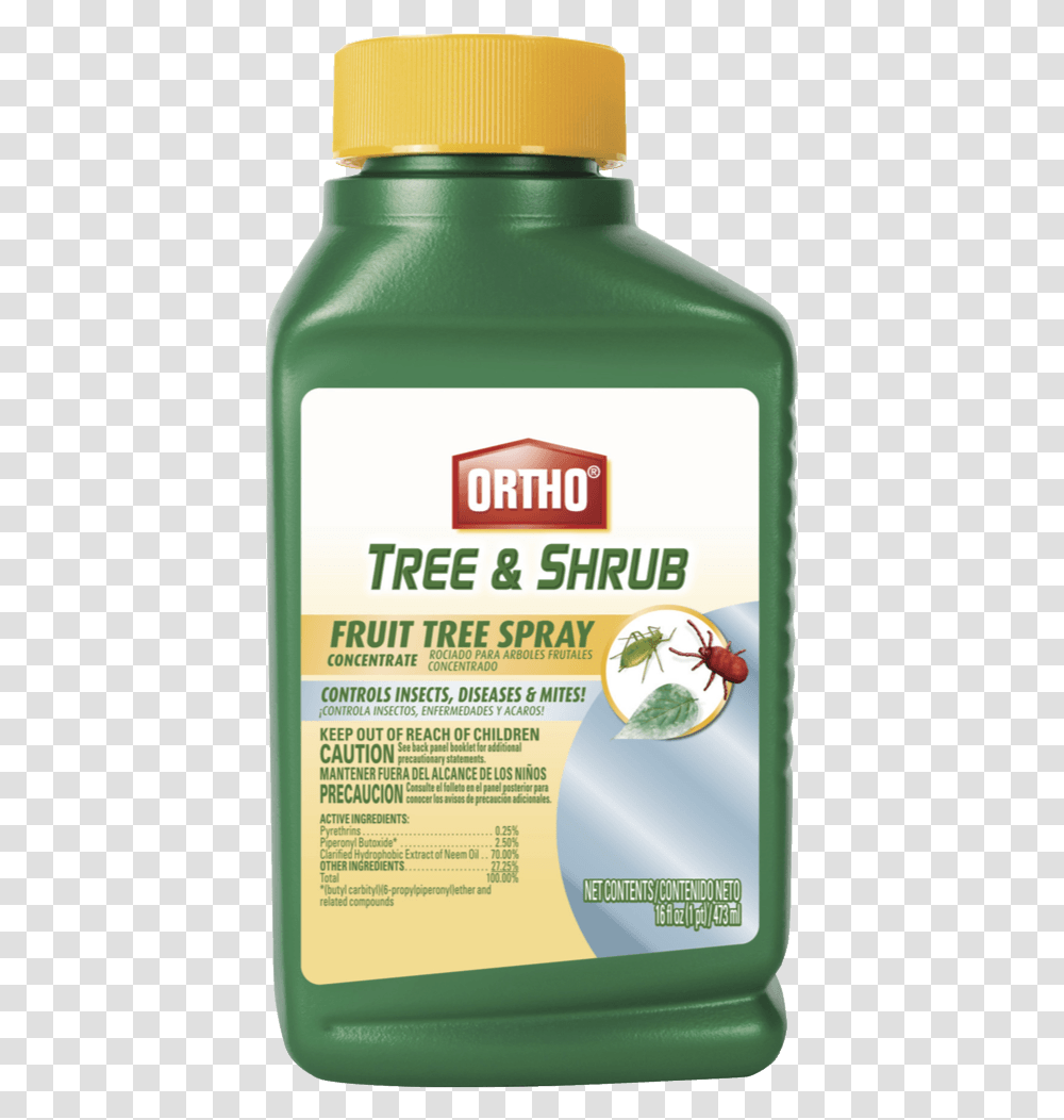 Download 1504733640 Scotts Ortho Roundup Fruit Tree Spray Fruit Tree, Plant, Beverage, Liquor, Alcohol Transparent Png