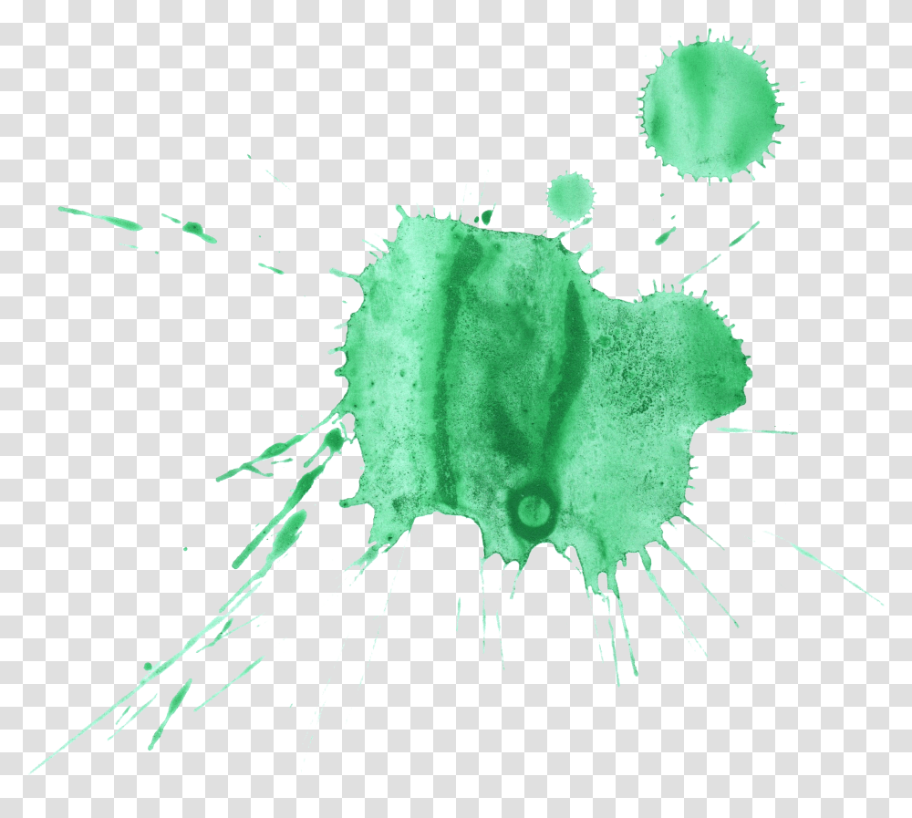Download 16 Green Watercolor Splatter Green Watercolor Splatter, Stain Transparent Png